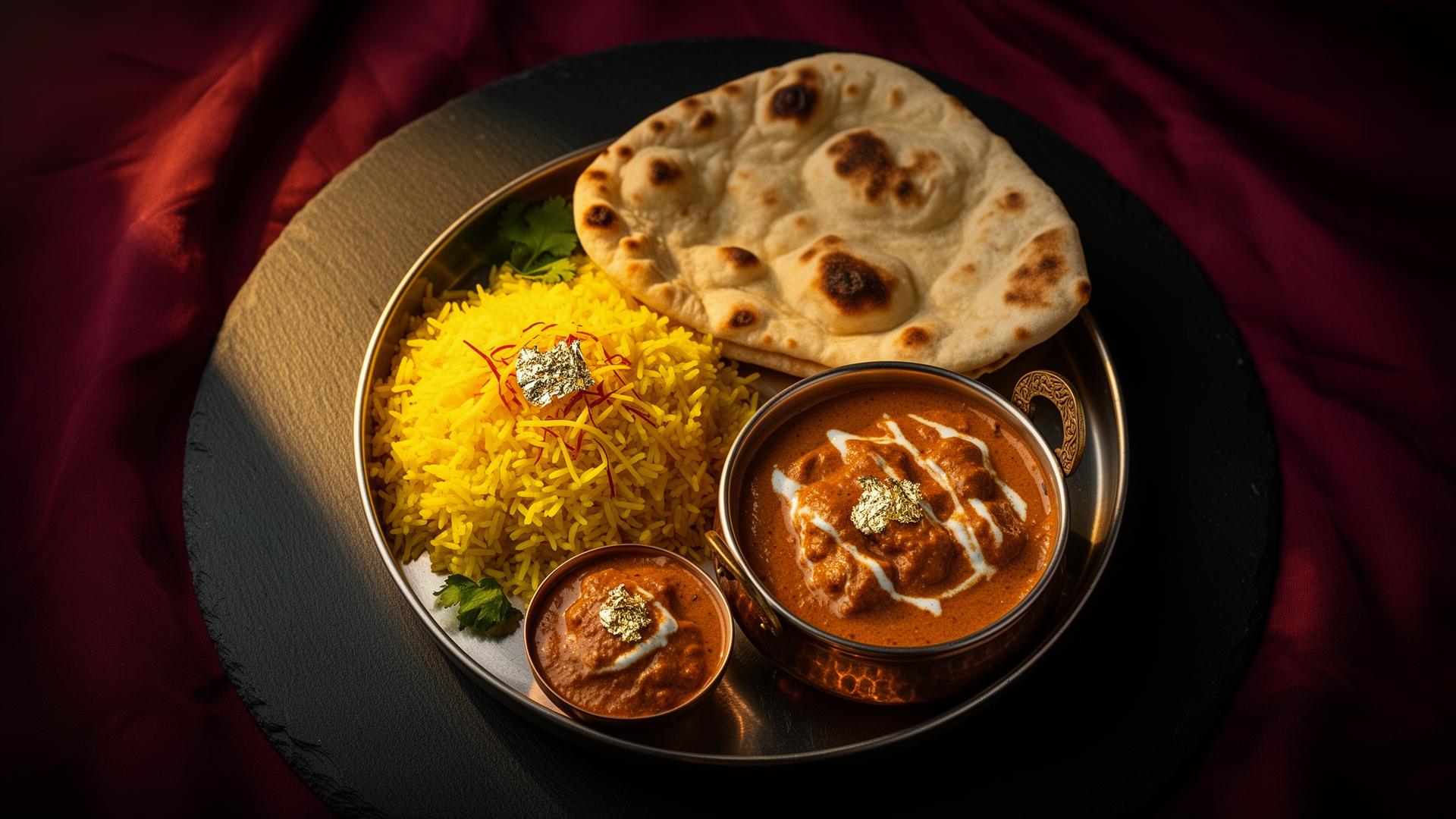 Indian thali at Roots of India